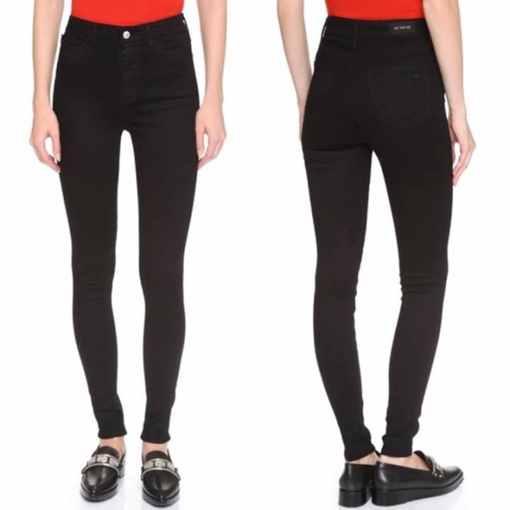Alexa Chung for AG black high waisted skinny jeans